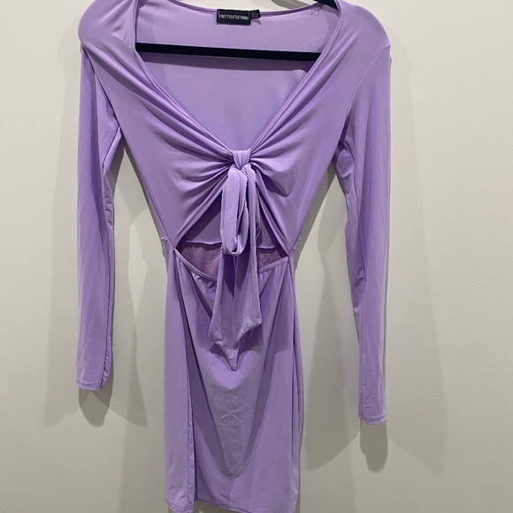 PLT long sleeve tie dress - Picture 2 of 3